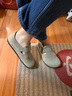 BIRKENSTOCK勃肯德國(guó)進(jìn)口男女款牛皮絨面革軟木London低幫休閑鞋 棕色窄版1010504 35 曬單實(shí)拍圖