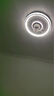 奧克斯風(fēng)扇燈智能臥室吊扇燈LED燈具客廳餐廳現代簡(jiǎn)約吸頂燈電扇燈 搖頭-白玉款-變頻+調光 全光譜 曬單實(shí)拍圖