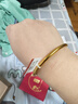吉財(cái)運(yùn)金包銀古法傳承手鐲女實(shí)心素圈網(wǎng)紅同款情人節(jié)禮物送女友閨蜜老婆 30克古法傳承手鐲包金1.5克 62圈口【現(xiàn)貨速發(fā)】 曬單實(shí)拍圖