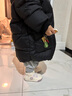 齊齊熊（ciciibear）【鵝絨服】男童鵝絨羽絨服寶寶冬季外套兒童中長(cháng)款加厚保暖 黑曜色-蓄熱鵝絨 清潔度1000+ 110 【充絨量100g，106-115】 曬單實(shí)拍圖