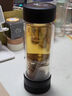 萬(wàn)象（WANXIANG）茶水分離玻璃杯泡茶創(chuàng  )意大容量便攜節日禮盒男士商務(wù)辦公車(chē)載水杯 雙層-槍黑色330ml U258/V258L 曬單實(shí)拍圖