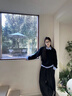 夏雨瑤2025假兩件可拆卸襯衫領(lǐng)毛衣女秋季小個(gè)子黑色慵懶感針織衫上衣 黑色 M 建議95-105斤 曬單實(shí)拍圖