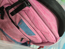 奧王（AOKING）護脊減負書(shū)包男孩女生初高中學(xué)生大容量韓版防潑水旅行雙肩背包潮 粉色 曬單實(shí)拍圖