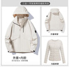 浪莎沖鋒衣女三合一2024秋冬新款羽絨服內(nèi)膽可拆卸防水戶外防風(fēng)外套 酒紅色 【外套+羊毛內(nèi)膽】 L 【適合120-135斤】 曬單實(shí)拍圖