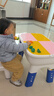 babycare 積木桌子多功能益智拼裝玩具男孩女孩寶寶兒童大顆粒生日禮物 積木桌（一桌一椅） 曬單實(shí)拍圖