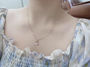 紀(jì)思梵（CHEESEFAN）輕奢四葉草項鏈女高級感結(jié)婚周年紀(jì)念日生日情人節(jié)禮物送老婆女友 玫瑰金色四葉草項鏈（次日達(dá)） 曬單實拍圖