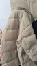 艾萊依仿羊羔毛領(lǐng)羽絨服女中長(cháng)款大衣保暖外套 典雅綠 XL 曬單實(shí)拍圖