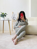 Charm Kendo無痕貼身保暖內(nèi)衣女士緊身打底內(nèi)穿美體純色冬季抗寒抑菌保暖套裝 艾草綠 L 送女友送老婆 (100-120斤) 曬單實(shí)拍圖