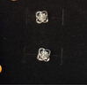 中國黃金（CHINA GOLD）鉑金鉆石耳釘女白金耳飾四葉草耳環(huán)七夕情人節(jié)禮物送女友老婆生日 鉑金四葉草耳釘-鉆石/刻字 曬單實拍圖