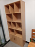 佳家林（JIAJIALIN）實(shí)木書(shū)架落地多功能置物架簡(jiǎn)約收納柜大容量多層儲物柜多層架子 【15mm實(shí)木生態(tài)板】櫻桃木色80cm 組裝【自行安裝】 曬單實(shí)拍圖