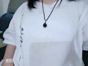 QMXD黑曜石項(xiàng)鏈男生轉(zhuǎn)運(yùn)珠吊墜2025本命年龍年護(hù)身符編織繩送男友禮物 黑繩【蝴蝶結(jié)禮盒】 曬單實(shí)拍圖