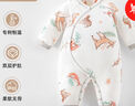 貝肽斯嬰兒衣服秋冬純棉保暖護(hù)肚嬰兒連體衣男童女童衣服嬰兒清倉 森林俱樂部-偏襟（冬季） 59cm 曬單實(shí)拍圖
