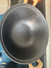 臻三環(huán)手工鑄鐵鍋炒鍋油炸鍋煮面泡面鍋無(wú)涂層雙耳 圓底龜紋 圓底龜紋 30cm 曬單實(shí)拍圖