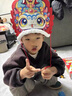 迪紫兔國潮蛇帽春節(jié)蛇年頭飾兒童帽子幼兒園手工制作DIY材料包元旦禮物 蛇年新年帽子【中國紅】 曬單實拍圖