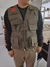 續印攝影師馬甲定制工作服印logo導演拍攝劇組多口袋工裝戶(hù)外工作背心 TS-掛耳多功能馬甲 軍綠 4XL 曬單實(shí)拍圖