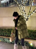 GARNUO泡芙龜背綠色短款羽絨服女2025冬季新款小個子90白鴨絨連帽面包服 綠色 S 【80-120斤】 曬單實拍圖