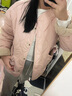 凱安尼（KAIANNI）棉衣女粉色羊羔絨2025年冬季新款韓版加厚圓領(lǐng)羊羔毛外套棉服棉襖 卡其色 S 曬單實(shí)拍圖