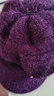 澳美樂(lè )活中老年帽子女冬季老人保暖奶奶帽秋冬天媽媽帽子老太太加絨毛線(xiàn)帽 南瓜帽  紫色 有彈力 曬單實(shí)拍圖