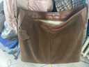 百麗包包女包時(shí)尚休閑簡(jiǎn)約酷感單肩斜挎托特包X7102DX4 棕色 F 曬單實(shí)拍圖