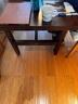 森圓木方客廳實(shí)木大書(shū)桌南美胡桃木大板桌工作臺學(xué)習閱讀桌家用辦公電腦桌 胡桃木桌:160*70*高75*厚4.5cm 曬單實(shí)拍圖