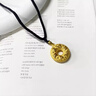 老鳳祥黃金吊墜足金六字真言平安扣男女款編繩項(xiàng)鏈生日情人節(jié)禮物送男友 今/次日達(dá)*足金吊墜【黑繩】約2.1g 曬單實(shí)拍圖
