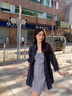 妃莉杋（FeiLiFan）春季連衣裙女裝套裝2025新款小個子減齡襯衫法式碎花吊帶裙子女 藏青色襯衣+藍色裙子 M 曬單實拍圖