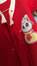 貝瑞加（Babyprints）寶寶過(guò)年衣服新年大紅棉衣保暖連體衣喜慶蛇年哈衣 福袋66 曬單實(shí)拍圖
