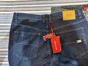 皮爾卡丹高檔牛仔褲男夏季薄款長(cháng)褲子商務(wù)休閑寬松直筒高腰冰絲中青年男裝 深藍色 薄款 35 【2尺8】 曬單實(shí)拍圖