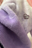 迪士尼女童毛衣秋冬加絨厚兒童仿貂絨打底衫大童保暖上衣S075-1紫色150 曬單實(shí)拍圖