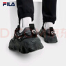 斐樂（FILA）官方男鞋貓爪鞋5代老爹鞋運動鞋新款鞋子休閑鞋 黑/城堡灰-BV 41 曬單實拍圖