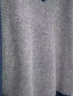 浪莎（LangSha）灰色v領(lǐng)背心針織馬甲女春秋季小個子襯衫毛衣疊穿2024新款 灰色馬甲 均碼建議80-145斤 曬單實拍圖