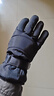 依嵐傲雪羽絨手套男冬季保暖摩托車(chē)騎行防水防寒加絨加厚戶(hù)外滑雪手套男 黑色 曬單實(shí)拍圖