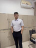 訊印衣襯衫定制白襯衫短袖商務(wù)免燙職業(yè)工裝正裝工作服襯衣訂做繡logo字 抗皺耐磨襯衫訂制 M /39 曬單實拍圖