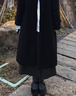 CHARLES&KEITH法式平底緞面鉆扣瑪麗珍鞋生日禮物女七夕禮物CK1-70900545 BLACK TEXTURED黑色紋理 37 (235mm) 曬單實(shí)拍圖