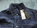 杉杉牛仔夾克男士春秋季復古新款商務(wù)休閑翻領(lǐng)帥氣工裝上衣外套男裝 曬單實(shí)拍圖