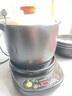 壺福（HF） 電燉鍋砂鍋分體式煲湯鍋陶瓷砂鍋全自動(dòng)多功能養生煲家用煮粥燉湯鍋隔水燉大容量 【耀夜黑】4L砂鍋A1 4L 曬單實(shí)拍圖