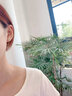 禾匠輕奢和田玉耳釘玉石耳墜女士高級感銀耳飾生日禮物送女友老婆 S925銀和田玉耳釘（12MM） 曬單實(shí)拍圖
