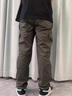 回力褲子男春秋季沖鋒褲男百搭潮流多口袋工裝褲男潮牌束腳休閑褲男 黑色 XL 曬單實(shí)拍圖