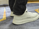 巴巴小蜜蜂新款2025秋冬季男士休閑鞋男學(xué)生運動(dòng)板鞋透氣百搭小白鞋男鞋子男 白色 41 曬單實(shí)拍圖
