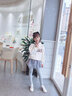 優(yōu)優(yōu)1點女童打底褲外穿新款兒童褲裙秋冬加絨假兩件小女孩網(wǎng)紗裙褲子 2110灰色【春秋款】 130cm 曬單實拍圖