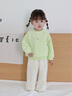 迷你巴拉巴拉男童女童純棉長(cháng)袖衛衣春季新款寶寶親膚柔軟透氣上衣 黃綠41192 80 曬單實(shí)拍圖