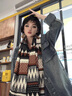 CHANEELR & KARITH圍巾冬季女2025新款美拉德兩用潮菱形披肩生日小眾禮物送女友老婆 焦糖 曬單實拍圖