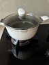 BAMBETEL班貝特德國品牌鈦上鈦陶瓷湯鍋家用不粘鍋無涂層蒸煮燉一體蒸鍋 蒸鍋 上蒸下煮 一鍋多用 24cm 曬單實(shí)拍圖
