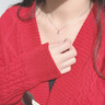 范嘉倫（VanCalen）項(xiàng)鏈女高端輕奢簡(jiǎn)約通勤日常款輕奢高級(jí)感鎖骨鏈 鋯石水滴項(xiàng)鏈  通體S925銀 曬單實(shí)拍圖