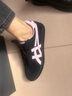 Onitsuka Tiger鬼塚虎TOKUTEN男女時尚潮流低幫復古德訓鞋 黑色/粉紅色 38 曬單實拍圖