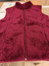 羅蒙（ROMON）秋冬季新款搖粒絨馬甲女中年媽媽珊瑚絨保暖外穿女背心雙面絨馬甲 KG酒紅色【款】 加厚 L 95-110斤 曬單實(shí)拍圖