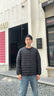 波司登（BOSIDENG）25年新款輕薄羽絨服男短款90絨V領(lǐng)內(nèi)膽保暖內(nèi)搭短外套B250130003 黑色8056-25-經(jīng)典極簡風(fēng) L 180/100A 體重約140-155斤 曬單實(shí)拍圖