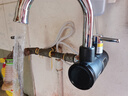 蘇泊爾（SUPOR）電熱水龍頭側進(jìn)水速熱即熱式電加熱器廚房快速過(guò)水熱衛生間熱得快熱水器廚衛適用款 黑色+漏保 曬單實(shí)拍圖