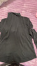 諾帝卡（NAUTICA）【商場同款】秋冬新款駝絨微彈親膚溫暖半高領T恤女43TO04 黑色0TB M 曬單實拍圖