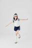 愛邁尼女童運(yùn)動短裙兒童春季速干網(wǎng)球半身裙大童2025新款防走光a字裙子 6002藏青色運(yùn)動短裙 140 cm 曬單實(shí)拍圖